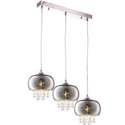 Starlight Chrome Triple Ceiling Bar Pendant ML3787