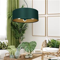 Verde 3-Light Green Ceiling Hanging Pendant MLP7879