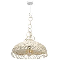 Vimini Wide Domed Wicker Pendants