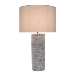 Daruk Grey Stone Table Lamp with Shade LS24201TL