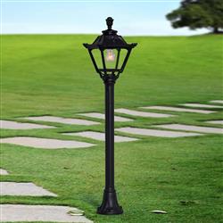 Golia IP55 Black Resin Exterior CCT LED Post MIZAR/GOLIA