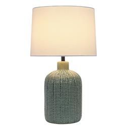 Kaneli Green Ceramic Table Lamp with Shade LS25101TL