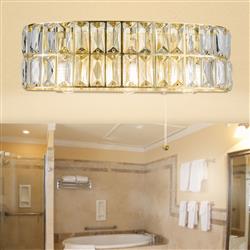 Loux Triple Crystal IP44 Bathroom Wall Light