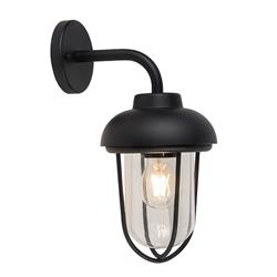 Malin IP44 Black Outdoor Wall Light LS40201WLBL