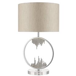 Ringed City Crystal Table Lamps