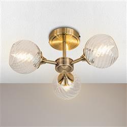 Mipha Triple Semi Flush Light