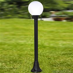 Mizar Globe Black Resin IP55 Garden Post MIZAR/G250