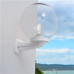 Nardo Globe IP55 Resin Wall Lights