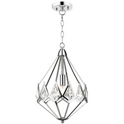 Wolnir Single Chrome and Crystal Ceiling Pendant LS2301CH