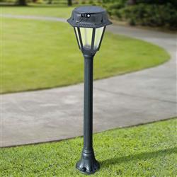 Rosetta Solar PIR IP55 Black Resin LED Post MIZAR/ROSETTA