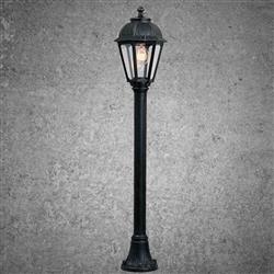 Saba IP55 Black Resin Outdoor CCT LED Post MIZAR/SABA