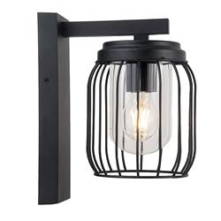 Skalitz Black IP44 Outdoor Wall Light LS41201WLBL
