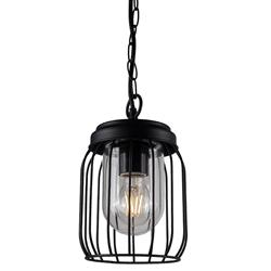 Skalitz Outdoor Black IP44 Pendant FIN01PBL