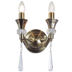 Lorian Double Crystal Wall Lights