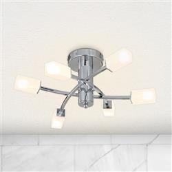 Radahn 6-Light Polished Chrome Ceiling Fitting LS1806CH