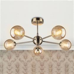 Vaati 5-Arm Semi-Flush Ceiling Light