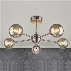 Vaati 5-Arm Semi-Flush Ceiling Light