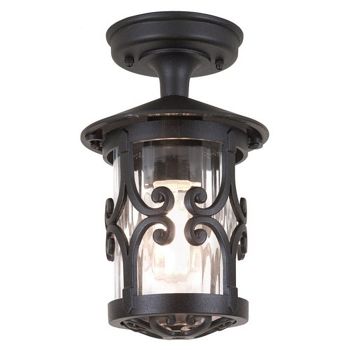 Hereford IP23 Outdoor Porch Lantern BL13A-BLACK