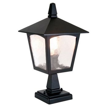 York IP43 Outdoor Post Light Black Finish BL7