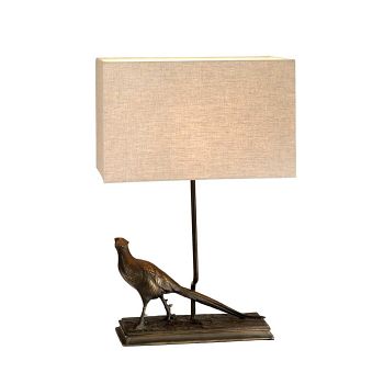 Halkirk Bronze Patina Pheasant Table Lamp DL-HALKIRK-TL