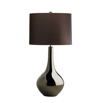 Job Polished Metallic Bronze Ceramic Table Lamp