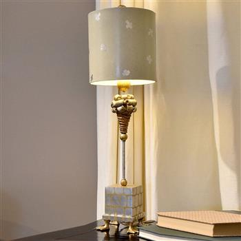 Pompadour Cream And Silver Leaf Table Lamp FB-POMPADOURX-TL