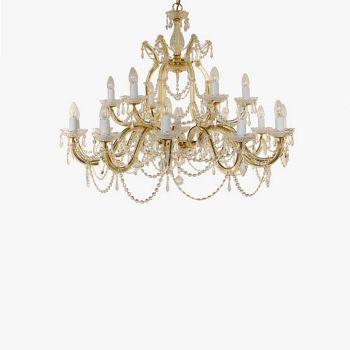 Marie Theresa 19 Light Two Tier Crystal Chandelier Fitting