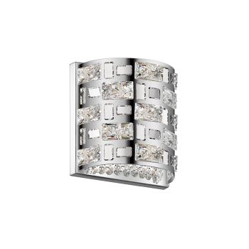 Lola Crystal Cut Out Curved Double Wall Light