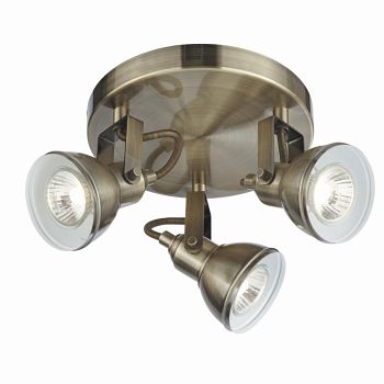 Focus LED Multi-Directional Triple Spotlight Ceiling Fitting