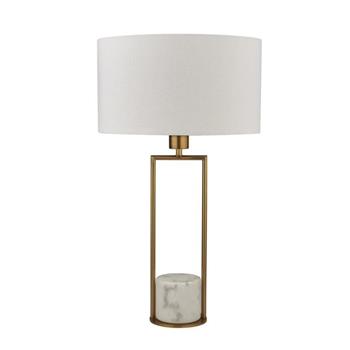 Claire Gold & Cream Finished Table Lamp Complete 2871GO