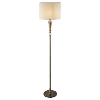 Oscar Antique Brass Floor Lamp 1012AB