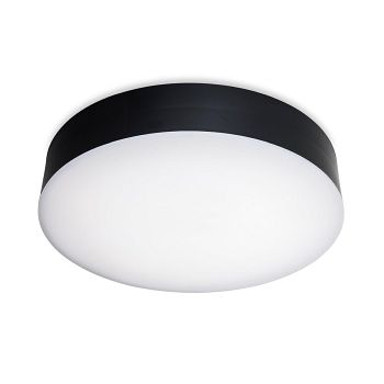 Glaze IP65 Outdoor Flush LED Black and White Fitting 3842BK