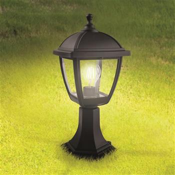 Palma Black Resin IP44 Outdoor Post Light 2817BK