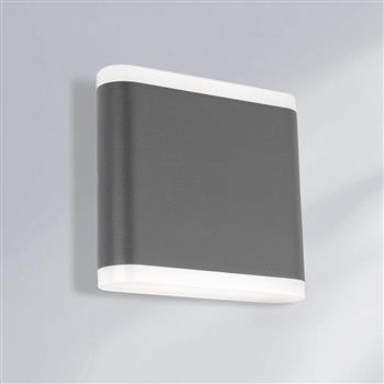 Pisa IP65 Rated LED Graphite Outdoor Wall Light 4137GP