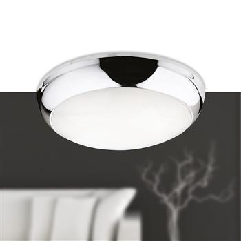 Regis IP65 Integral LED Chrome Flush Ceiling Light 4912CH