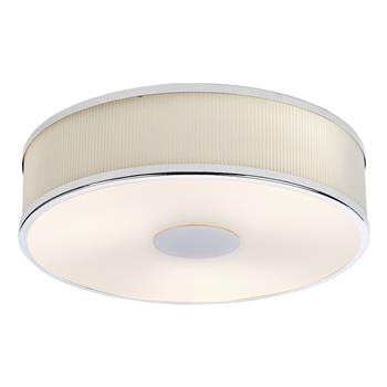 Alvaro 3 Light Cylinder Shade Flush Ceiling Fitting 