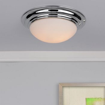 Barclay IP44 Chrome Small Bathroom Ceiling Light BAR5250