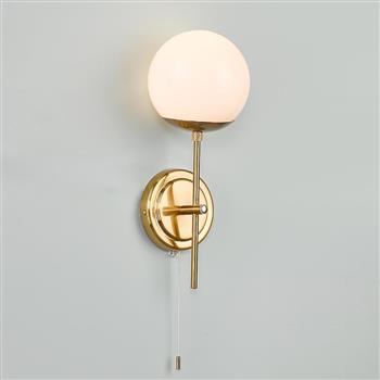 Bombazine Single Wall Light Brass Finish BOM0735