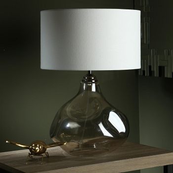 Esarosa Table Lamp With White Linen shade ESA4210