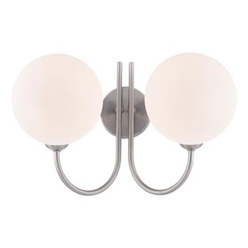 Jared Metal Made Opal Glass Double Wall Light 