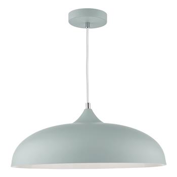 Kaelan Domed Soft Matt Grey Retro Single Pendant Fitting KAE0139