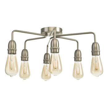 Kiefer Multi-Arm Ceiling Light Satin Chrome KIE0646