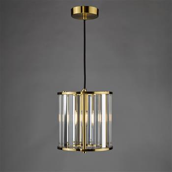 Kiran Faceted Glass Single Pendant Fitting