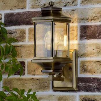 Ladbroke IP44 Outdoor Wall Light Antique Brass LAD1675