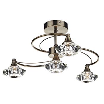 Luther 4 Arm Semi Flush Light