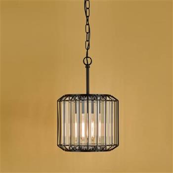 Naeva Single Drop Pendant Satin Black Finish NAE0122