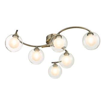 Nakita Six Arm Semi Flush Ceiling Fitting