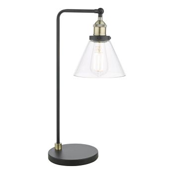 Ray Matt Black And Antique Brass Table Lamp RAY4275