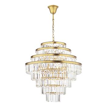 Rhapsody 12 Light Brass And Crystal Chandelier Fitting RHA1263