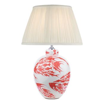 Simone Fish Table Lamp With Ivory Shade